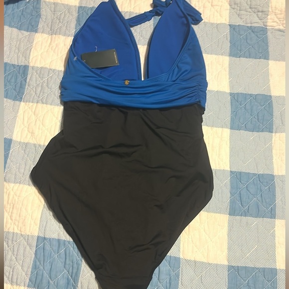 NWT Ralph Lauren Colorblock Tummy Control Swimsuit - Picture 12 of 13